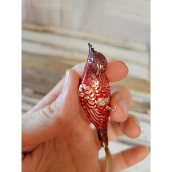 Antique bird AS IS Germany ornament German clip - Picture 9 of 9